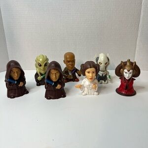2005 Star Wars Complete the Saga Burger King Toy Lot of 7 Big Head Figures